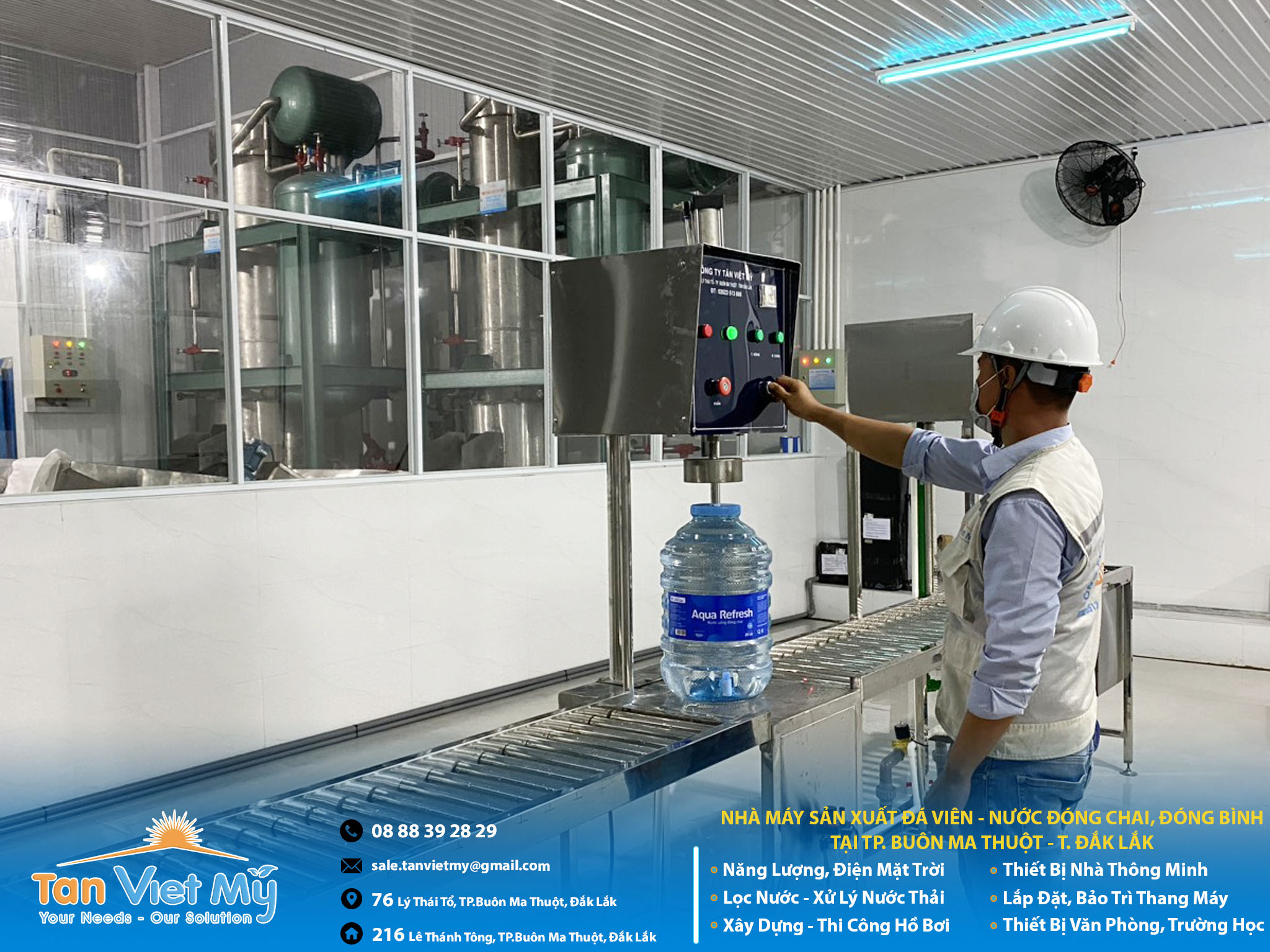 lắp đặt hệ thống lọc nước đóng chai Daklak