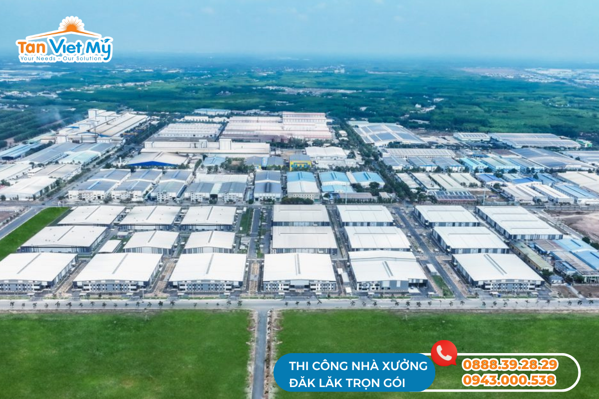Thi công nhà xưởng Buôn Ma Thuột, Daklak – Việt Mỹ Group