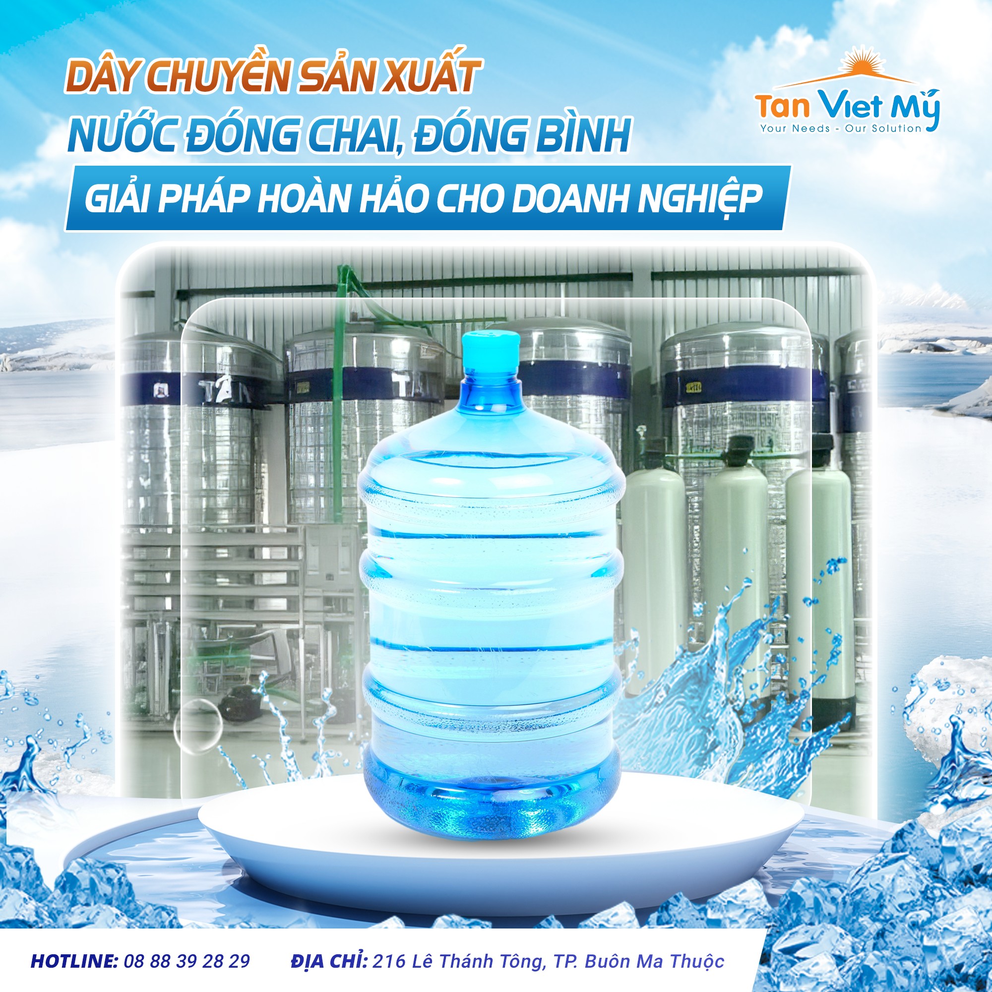 lắp đặt hệ thống lọc nước đóng bình Daklak