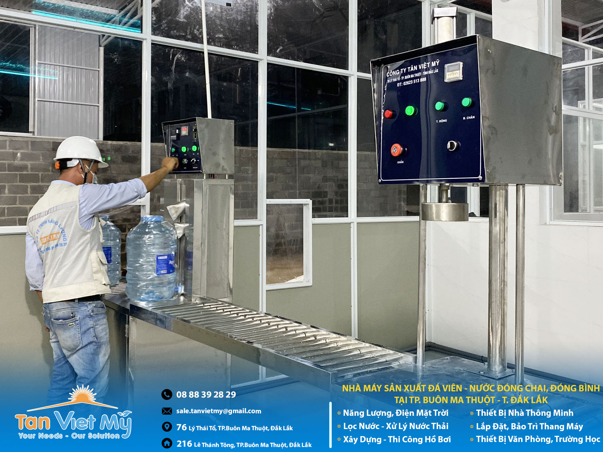 lắp đặt hệ thống lọc nước đóng bình Daklak