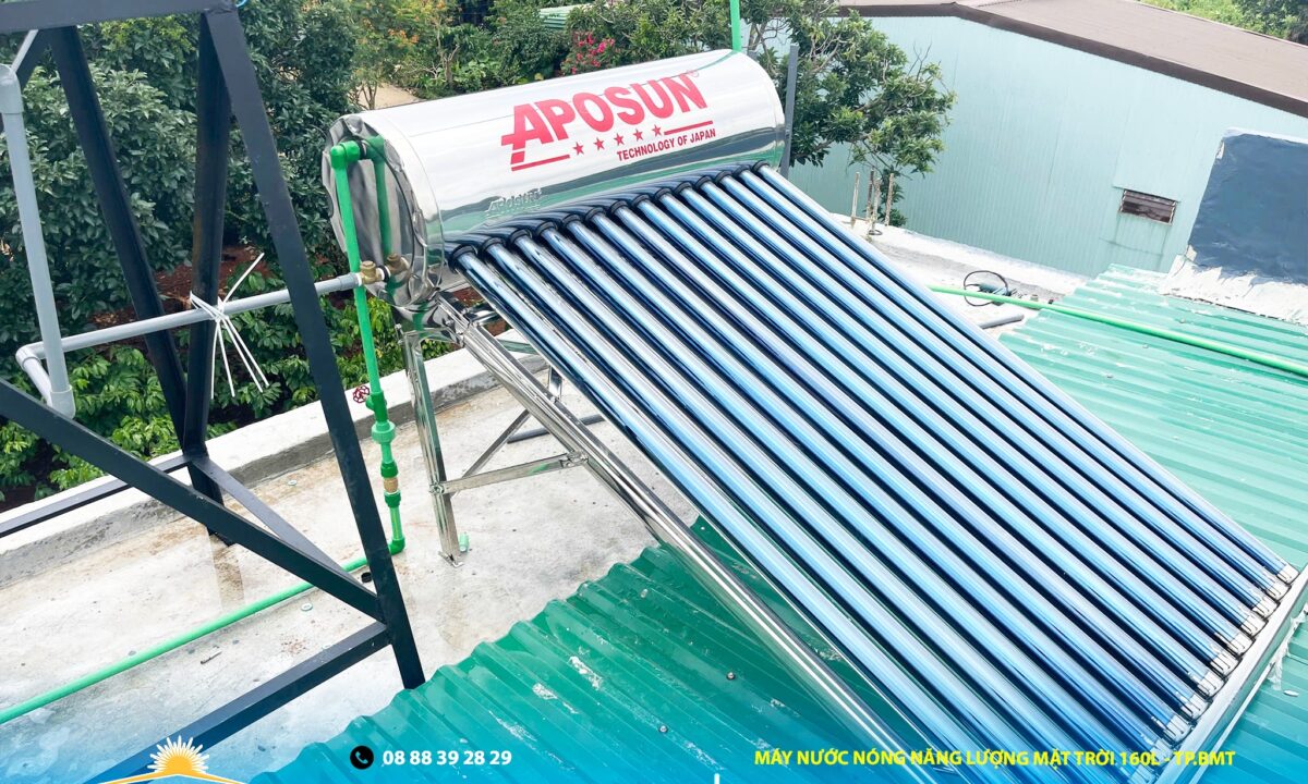 Lắp đặt máy nước nóng năng lượng mặt trời Daklak tận nơi