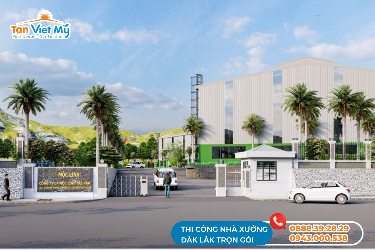 Xây dựng nhà nhà xưởng Buôn Ma Thuột, Daklak - Tân Việt Mỹ Group