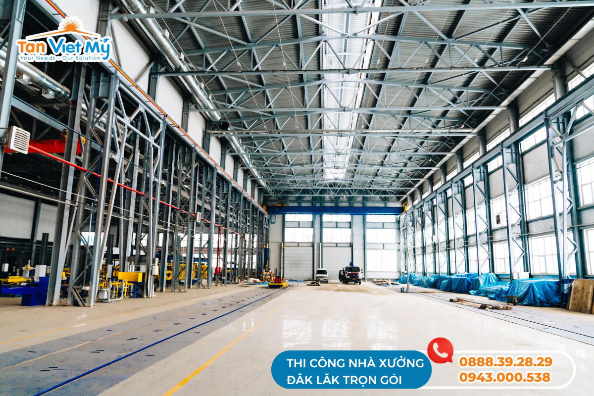 Xây dựng nhà nhà xưởng Buôn Ma Thuột, Daklak - Tân Việt Mỹ Group