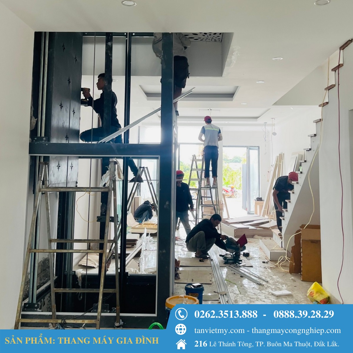 lắp đặt hệ thống thang máy gia đình BMT